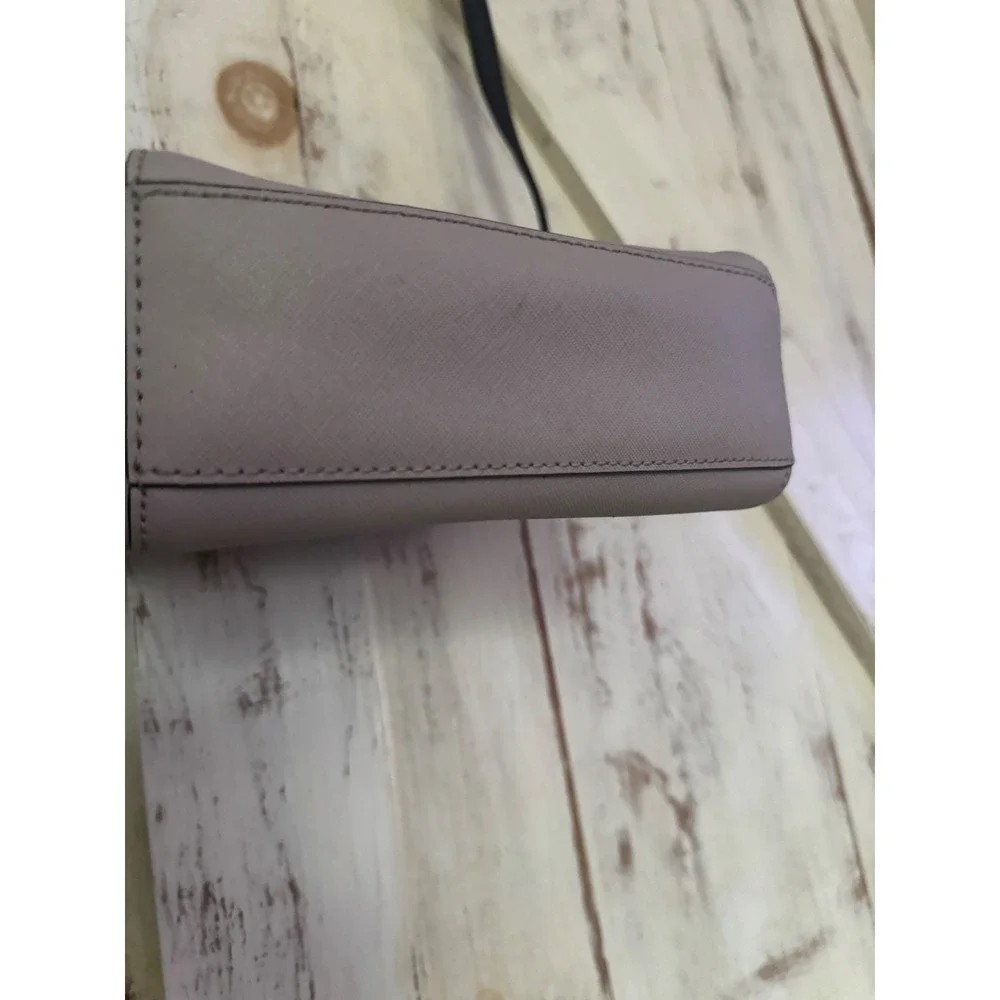 Kate Spade Laurel Mini Crossbody Leather Bi Tone‎ Black Almondine Bag